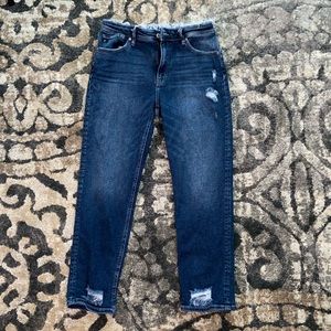 Size 28; Kancan mom jeans